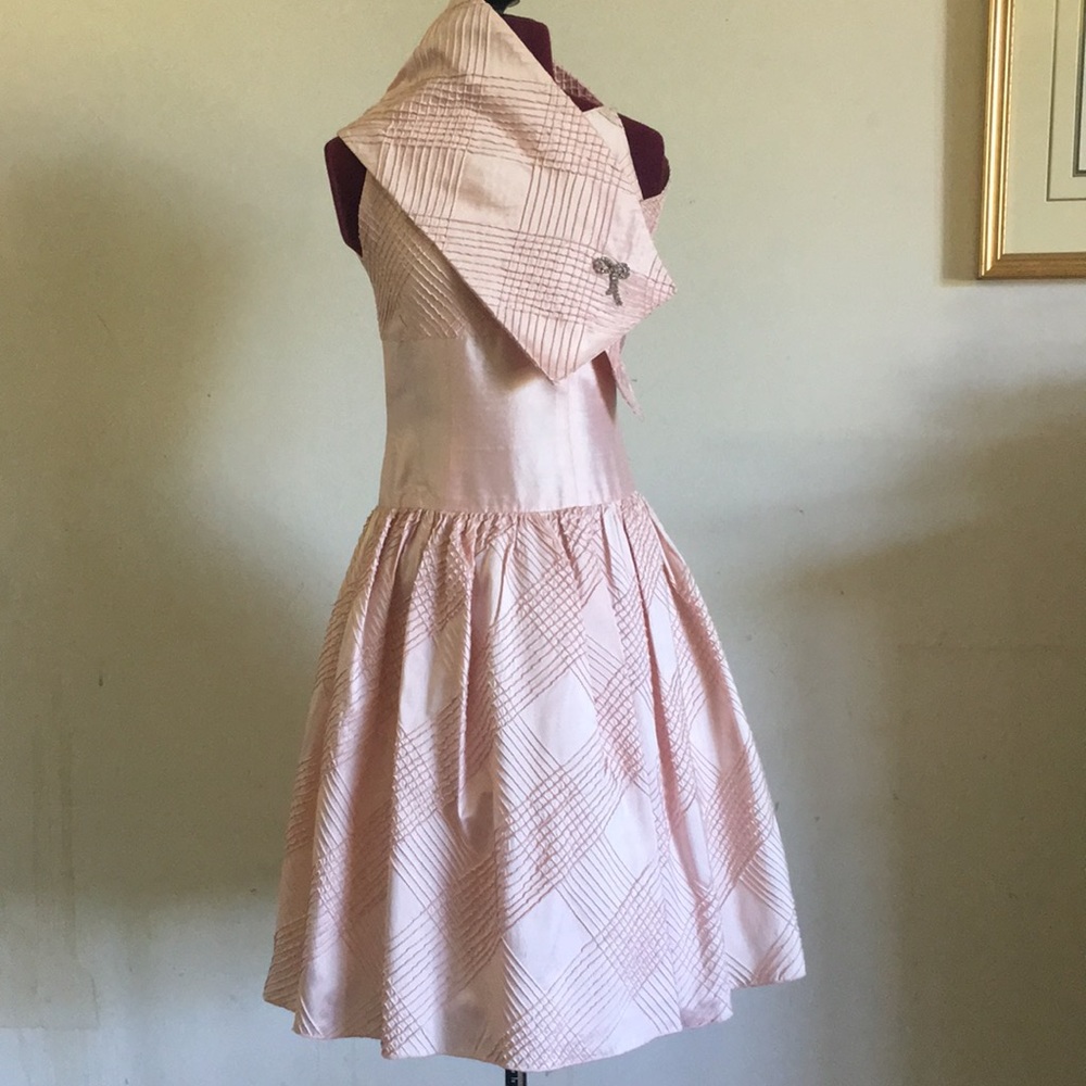 Zoe LTD NWT Blush silk dress girls size 10 wrap